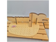 Scritta Glitter in legno personalizzata dietro