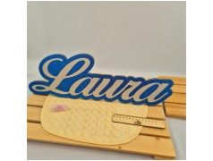 Scritta Glitter in legno personalizzata