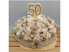 Bomboniere Nozze di diamante torta di quadrifoglio portachiavi