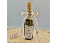 Bomboniere nozze argento mini bottiglie di prosecco