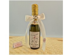 Bomboniere nozze argento mini bottiglie di prosecco