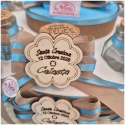 Torta di Barattolini Bomboniere quadrifoglio personalizzato