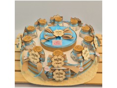 Torta di Barattolini Bomboniere quadrifoglio personalizzato