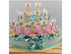 Torta Bomboniera tema Mare vista laterale