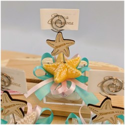 Bomboniera tema Mare Stella Marina memo