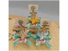 Bomboniera tema Mare Stella Marina memo