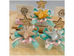 Bomboniera tema Mare Stella Marina memo
