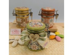 Barattolini Bomboniera in ceramica colorata