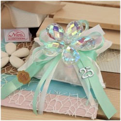 Bomboniere 25 Anniversario in cristallo