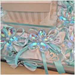 Torta di Bomboniere 25 Anniversario in cristallo