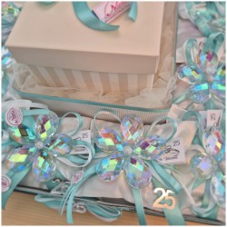 Torta di Bomboniere 25 Anniversario in cristallo