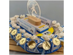 Bomboniere comunione Scherma vista laterale