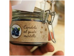 Bomboniera Candele Profumate alla frutta gusto mirtillo