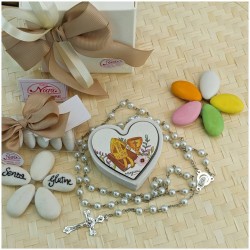 Scatolina Cuore porta Rosario