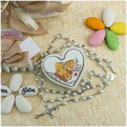 Scatolina Cuore porta Rosario