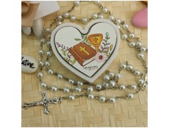 Scatolina Cuore porta Rosario