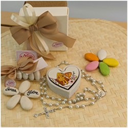 Scatolina Cuore porta Rosario