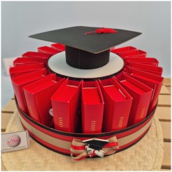 Torta di scatoline bomboniere per laurea