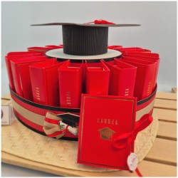 Torta di scatoline bomboniere per laurea