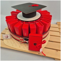 Torta di scatoline bomboniere per laurea