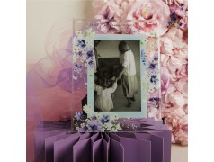 Portafoto in vetro Lilla di Claraluna