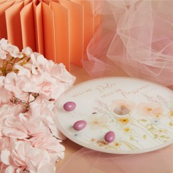 Piatto Girevole Rosa di Claraluna