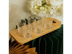 Vassoio in bambù con 6 bicchierini di Claraluna