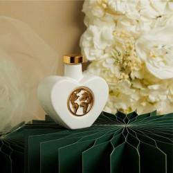 Oliera Cuore con Mappamondo oro rosa