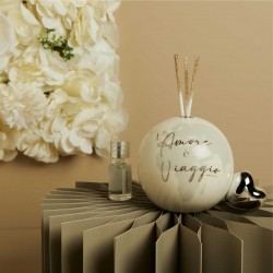 Mappamondo Grande con cuore Argento