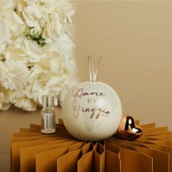 Mappamondo Grande con cuore Oro Argento