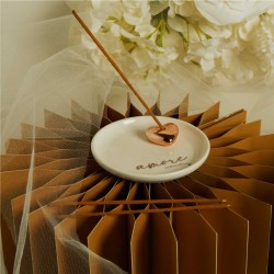 Piattino Porta Incenso Amore di Claraluna