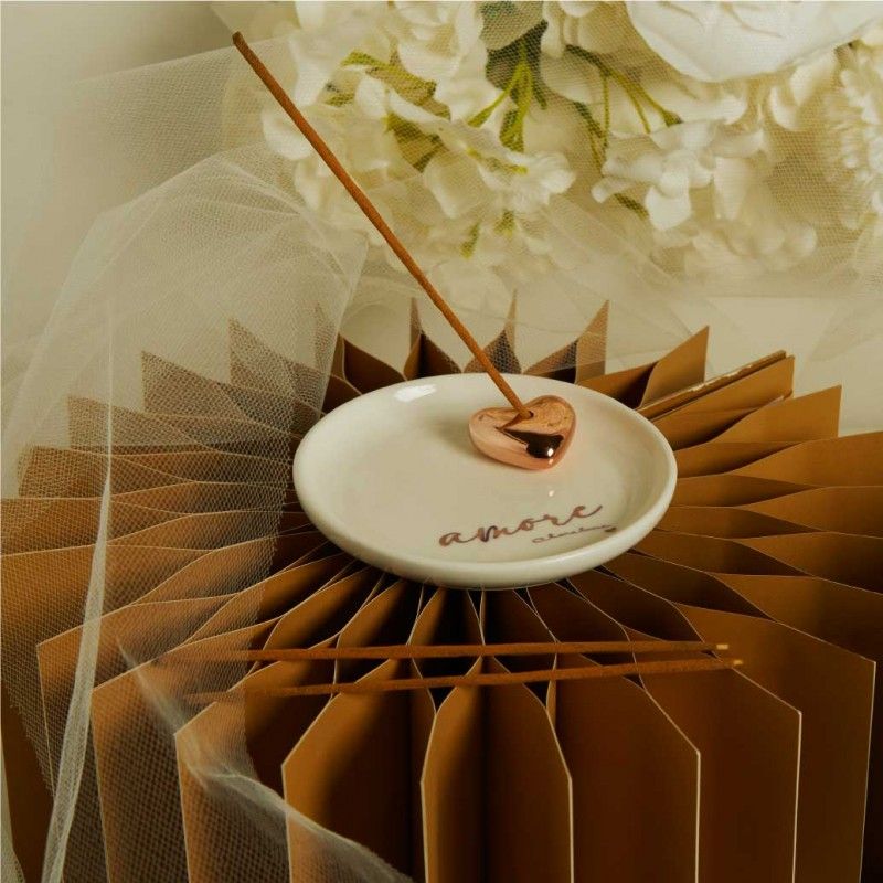 Piattino Porta Incenso Amore di Claraluna