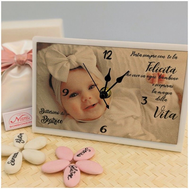 Bomboniere Battesimo orologio personalizzato