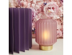 Bomboniera Claraluna 2026 Lampada Plissettata 26171 Rosa