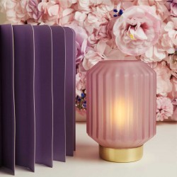 Bomboniera Claraluna 2026 Lampada Plissettata 26171 Rosa