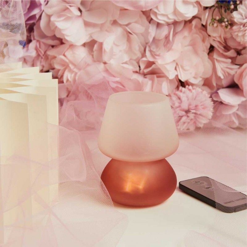 Bomboniera Claraluna 2026 Lampada Rosa 26184 con telecomando