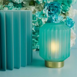 Lampada Plissettata Azzurra di Claraluna