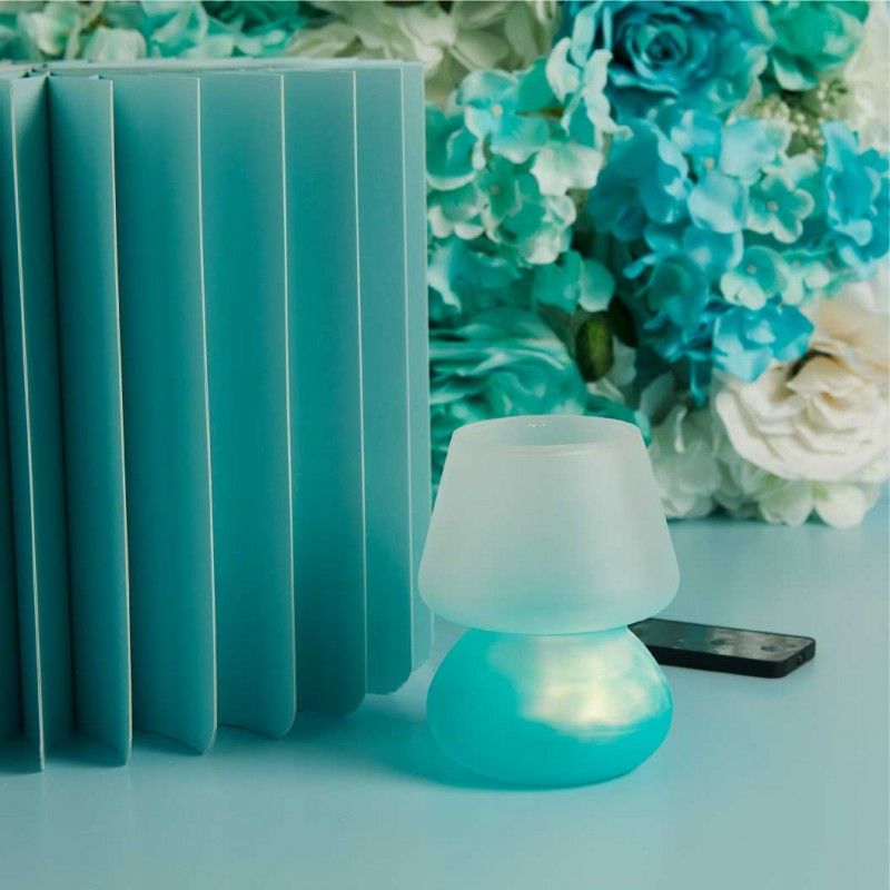 Lampada Azzurra con telecomando di Claraluna