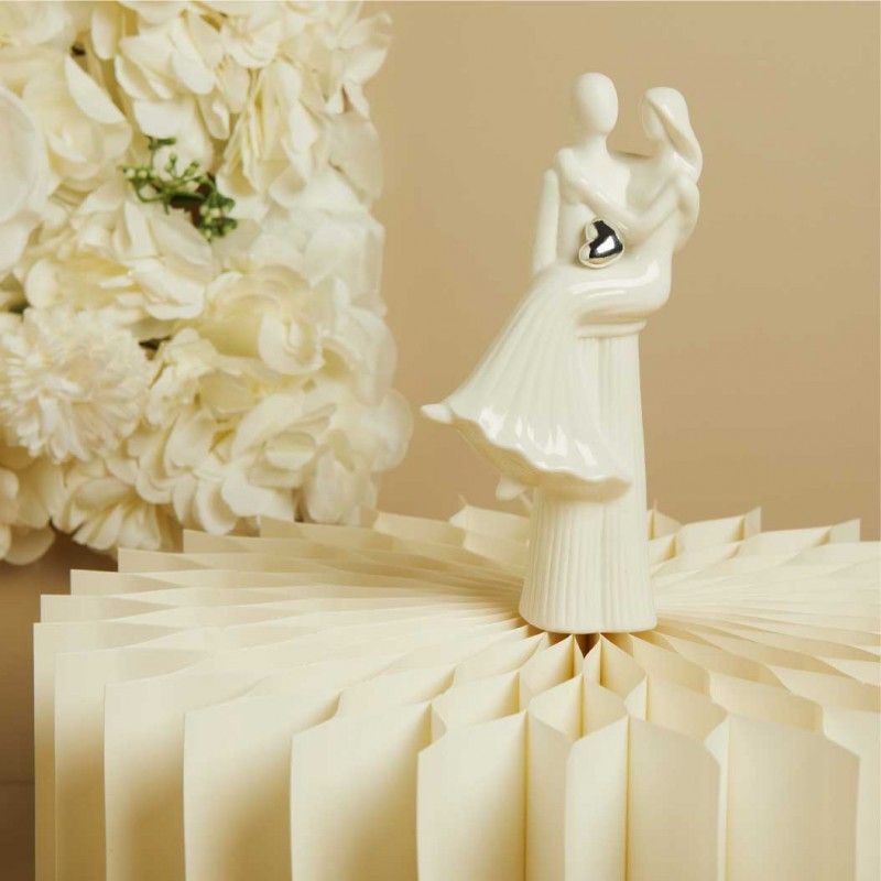 Sposini di Claraluna cuore argento