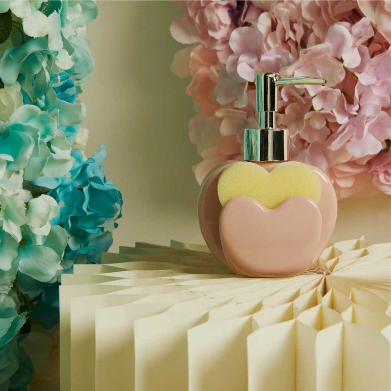 Porta Sapone Rosa a Cuore di Claraluna