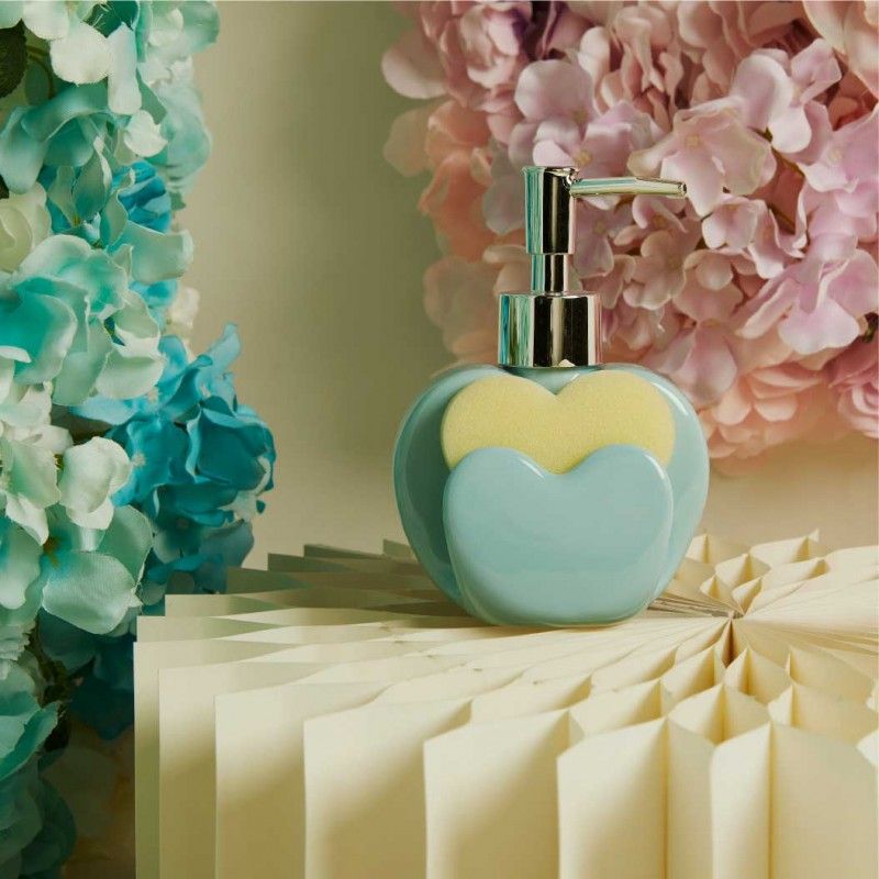 Porta Sapone Azzurro a Cuore di Claraluna