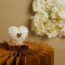 Bomboniera Claraluna 2026 Cuore Bassorilievo 26261 oro rosa