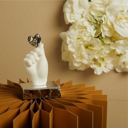 Mano in gesso Argento di Claraluna