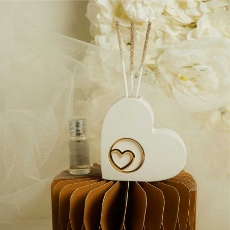 Bomboniere Matrimonio Profumatore Con cuori incrociati Oro