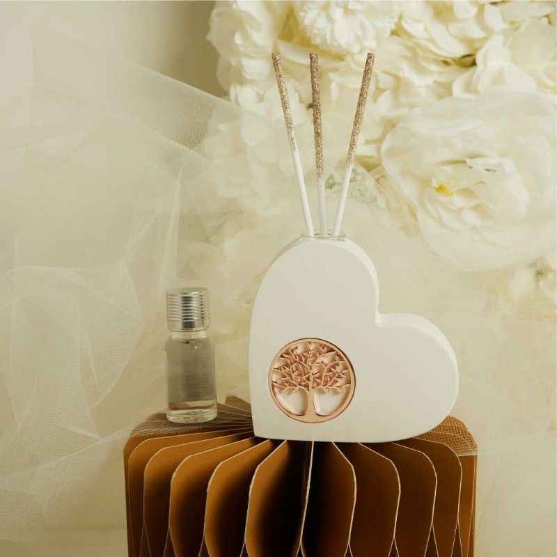 Bomboniere Matrimonio Profumatore Cuore con Albero della vita