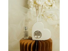 Profumatore Cuore con Albero della vita argento