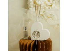 Profumatore a Cuore con Mappamondo argento