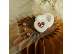 Bomboniere Matrimonio Cuore portagioie Oro rosa