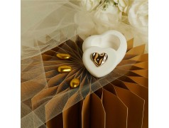 Bomboniere Matrimonio Cuore portagioie Oro