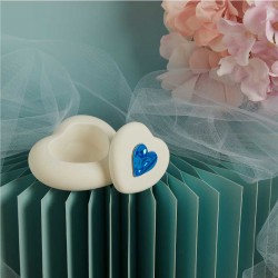 Bomboniera Cuore portagioie Azzurro